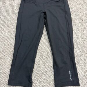 Brooks Jet Black Performance Leggings